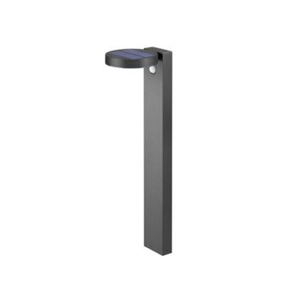 Luminosa Posadas Modern Outdoor Bollard Anthracite 3000K IP44 with PIR - UK Stock