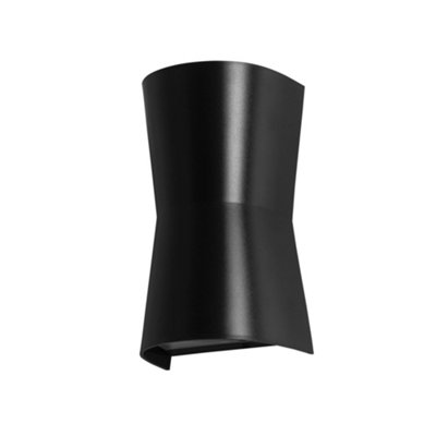 Luminosa Prisma Outdoor Up Down Wall Lamp Black, Tinted, IP65