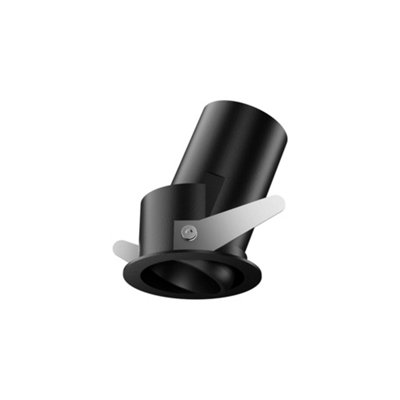 Luminosa Quark 5.85cm LED Recessed Downlight Black 3000K