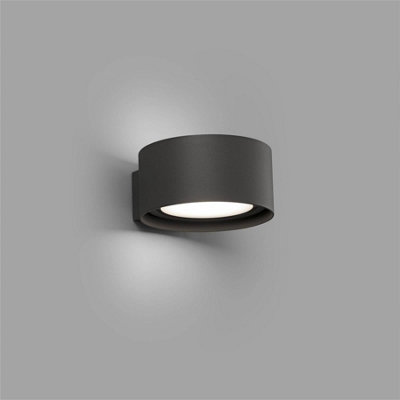 Luminosa Quart LED Outdoor Wall Light Dark Grey IP54