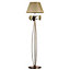 Luminosa Quercia Floor Lamp With Tapered Shade, Bronze Green