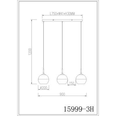 Luminosa Ragusa Bar Pendant Ceiling Light Matt Sand 3x E27