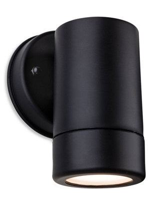 Luminosa Ravel 1 Light Single Outdoor Wall Light Black Resin IP44, GU10