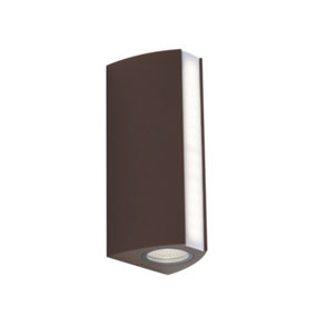 Luminosa Ray Outdoor LED Aluminum Up Down Wall Lamp, Bronze, IP54, 4000K