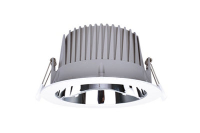 Luminosa Recess Pro Downlight 200mm Cutout 35W 4000LM 115LM/W 4000K 75 Beam IP44 Dimmable White