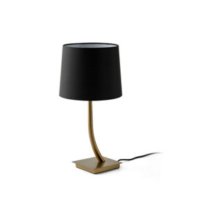 Luminosa Rem Table Lamp Round Tapered Black, E27