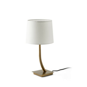 Luminosa Rem Table Lamp Round Tapered White, E27