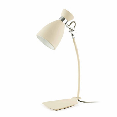 Luminosa Retro Desk Lamp White, Beige, E14