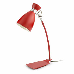 Luminosa Retro Desk Lamp White, Red, E14