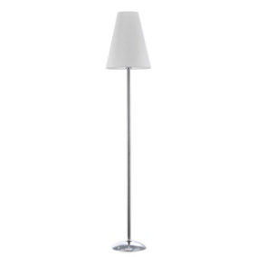 Luminosa Richard Floor Lamp With Tapered Shade, White