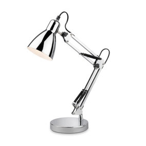 Luminosa Riley Taskl Light Table Lamp Chrome
