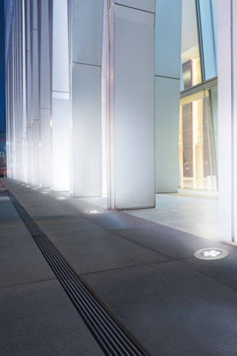 Luminosa Ringo LED 6 Light Recessed Outdoor Ground Light Stainless Steel IP67