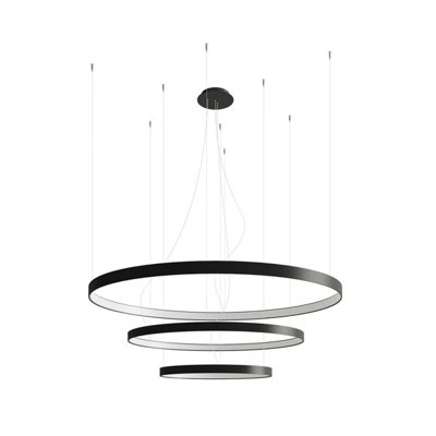 Luminosa Rio Integrated Led Pendant Ceiling Light Black