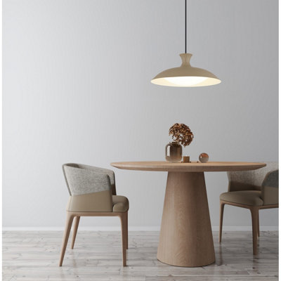 Luminosa Rocha Dome Pendant Ceiling Light Matt Sand LED 3000/4000/6000K