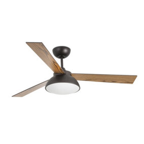 Luminosa Rodas LED Brown Ceiling Fan with DC Motor Smart - Remote Included, 3000K