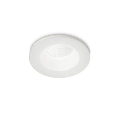 Luminosa Room-65 Round Recessed Downlight White IP65, 3000K, 8W