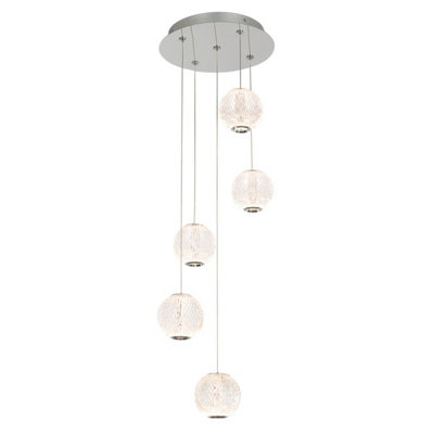 Luminosa Rosario Classic Cluster Pendant Ceiling Light LED, 3200K