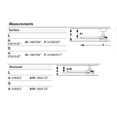 Luminosa Rudder Recessed 132cm LED Ceiling Fan Matt White, Ash Wood ...