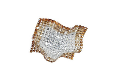Luminosa RUMBA Ceiling Light Transparent, Amber, Crystal 44x12x44cm