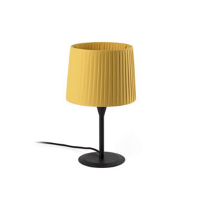 Luminosa Samba Table Lamp Round Tapered Yellow, E27