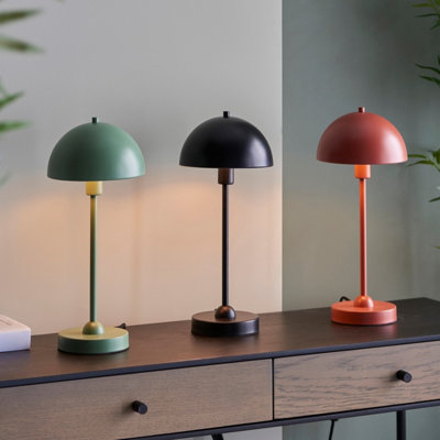 Luminosa Saroma Complete Table Lamp, Matt Terracotta Paint