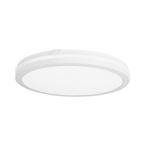 Luminosa Scal LED Outdoor Flush White, Tinted, 3000-4000-6000K, IP54
