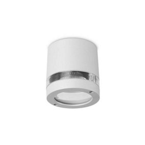 Luminosa Selene Bathroom Flush Ceiling Surface Mounted Light Grey IP54