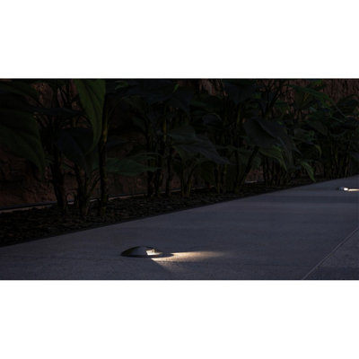 Luminosa Senya One Directional Outdoor Recessed Ground Light Aluminium ...