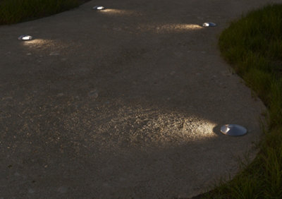 Luminosa Senya One Directional Outdoor Recessed Ground Light Aluminium ...