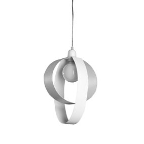 Luminosa Serena Designer Spherical Pendant Ceiling Light, White