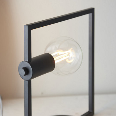 Luminosa Shape Rectangle Base Only Table Lamp Matt Black