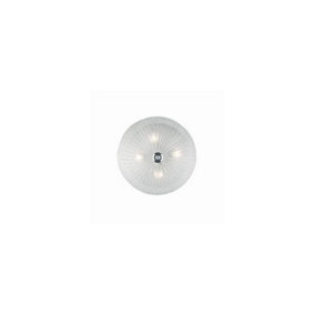 Luminosa Shell  4 Light Indoor Wall / Ceiling Light Chrome with Clear Glass, E27
