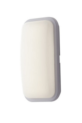 Luminosa Shelly Outdoor Built-In LED Flush Ceiling Lamp, White, IP65, 4000K