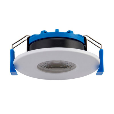 Luminosa Shieldslim IP65 7W Recessed Downlight Matt White Paint IP65