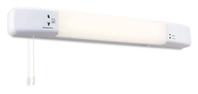 Luminosa Slimline LED Bathroom Shaver Light (Switched) White | DIY at B&Q