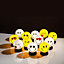 Luminosa Smiley Childrens Globe Table Lamp, Yellow