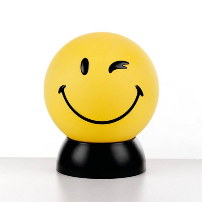 Luminosa Smiley Childrens Wink Face Globe Table Lamp | DIY at B&Q