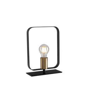 Luminosa Smith Table Lamp Frame, Brushed Gold, E27