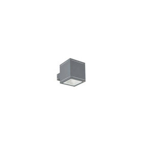 Luminosa Snif Square 1 Light Outdoor Up Down Wall Light Anthracite, Putty IP44, G9