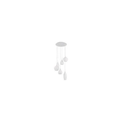 Luminosa Soft  6 Light Spiral Cluster Ceiling Pendant White, E14