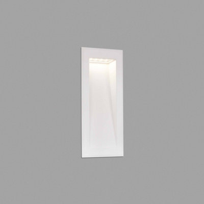 Luminosa Soun Outdoor Led White Recessed Wall Lamp IP65