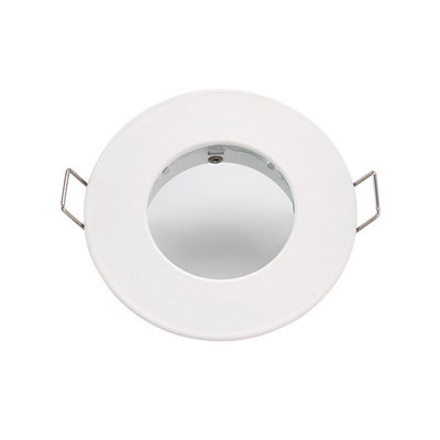 Luminosa Speculo LED Fire Rated 1 Light Bathroom Recessed Light Matt White, Glass IP65