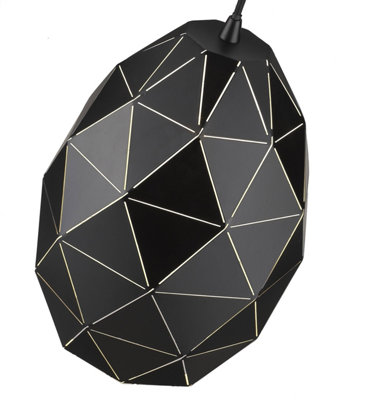 Luminosa Spring Ceiling Pendant, Matt Black, E27