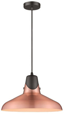 Luminosa Spring Dome Ceiling Pendant Copper, E27
