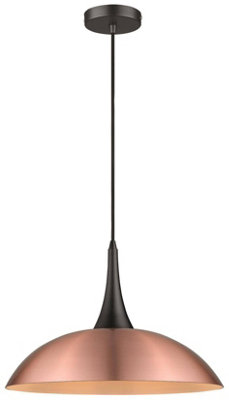 Luminosa Spring Dome Ceiling Pendant Copper, E27