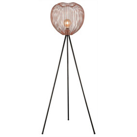 Luminosa Spring Floor Lamp Copper, E27