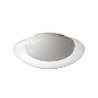 Luminosa Squish 64cm LED Flush Ceiling Light Transparent 3000K