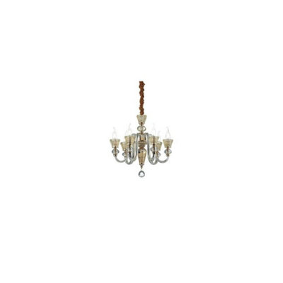 Luminosa Strauss  6 Light Chandelier Rose Gold Finish, E14