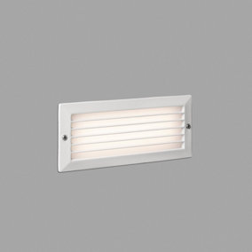 Luminosa Stripe Outdoor LED Recessed Wall Light White 5W 3000K IP54