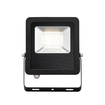 Luminosa Surge Integrated LED Outdoor Wall Flood Light Matt Black, Glass IP65